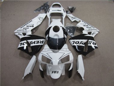 2005-2006 White Black Repsol Honda CBR600RR Motorcylce Fairings Canada