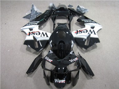 2005-2006 Black White West Honda CBR600RR Bike Fairing Canada