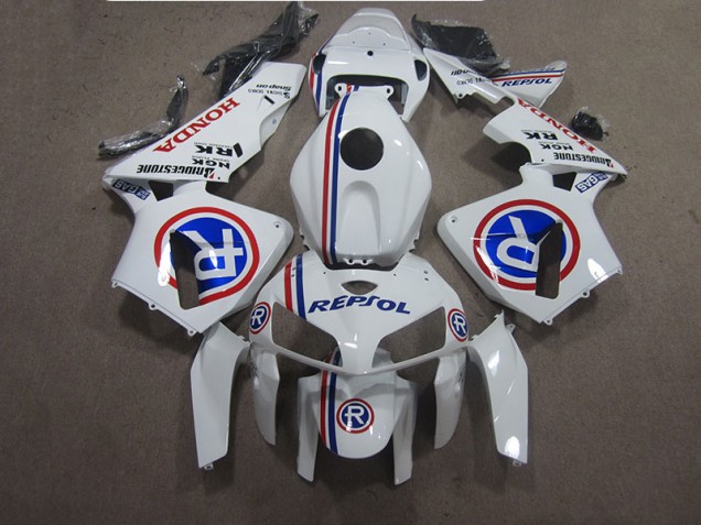 2005-2006 White Blue Repsol Honda CBR600RR Bike Fairing Kit Canada 2005-2006 White Blue Repsol Honda CBR600RR Bike Fairing Kit Canada