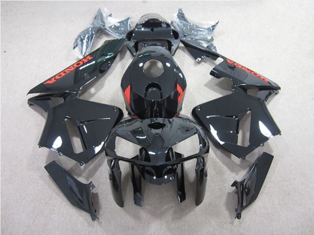 2005-2006 Black with Red Honda CBR600RR Motorcycle Bodywork Canada 2005-2006 Black with Red Honda CBR600RR Motorcycle Bodywork Canada
