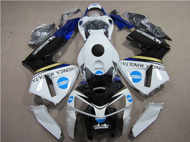 2005-2006 White Blue Konica Minolta Honda CBR600RR Motorcycle Replacement Fairings Canada 2005-2006 White Blue Konica Minolta Honda CBR600RR Motorcycle Replacement Fairings Canada