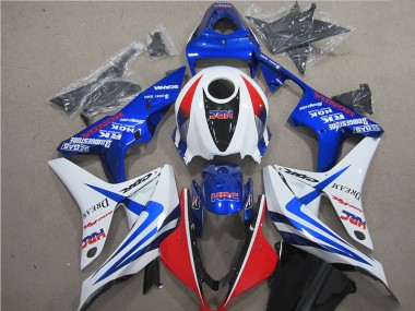 2007-2008 Blue White Red HRC Honda CBR600RR Motorcycle Fairing Canada