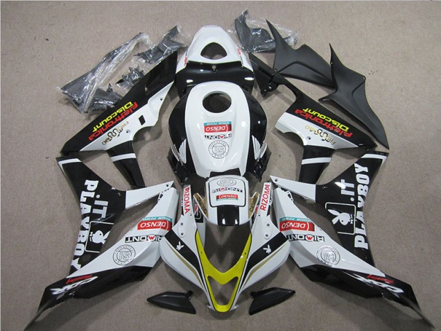2007-2008 Black Red White DENSO Honda CBR600RR Replacement Motorcycle Fairings Canada 2007-2008 Black Red White DENSO Honda CBR600RR Replacement Motorcycle Fairings Canada