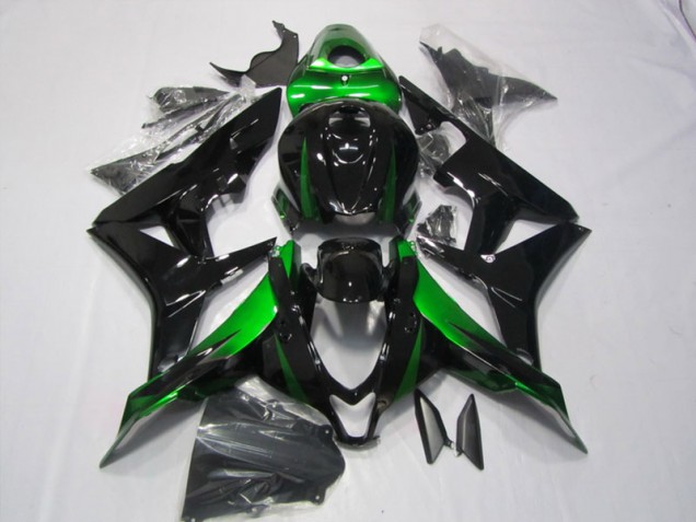 2007-2008 Black Green Honda CBR600RR Motorcycle Replacement Fairings Canada 2007-2008 Black Green Honda CBR600RR Motorcycle Replacement Fairings Canada
