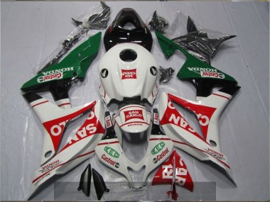 2007-2008 White Red Green San Carlo Castrol Honda CBR600RR Motorcyle Fairings Canada