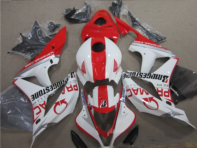 2007-2008 Red White Honda CBR600RR Motor Fairings Canada 2007-2008 Red White Honda CBR600RR Motor Fairings Canada