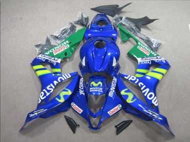 2007-2008 Blue White Movistar Honda CBR600RR Bike Fairing Canada