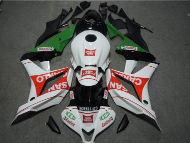 2007-2008 White Red MORELLATO San Carlo Honda CBR600RR Bike Fairing Kit Canada
