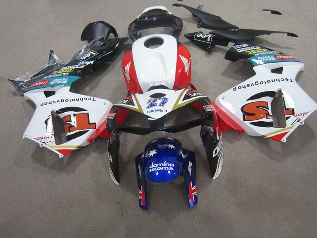 2007-2008 White Red Blue Honda CBR600RR Motorcycle Fairings Kit Canada 2007-2008 White Red Blue Honda CBR600RR Motorcycle Fairings Kit Canada