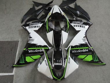 2007-2008 Black White Monster Pizzoli Honda CBR600RR Motorcycle Fairings Canada