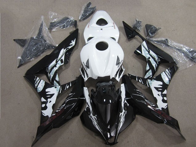 2007-2008 Black White Honda CBR600RR Motorcycle Fairings Canada 2007-2008 Black White Honda CBR600RR Motorcycle Fairings Canada