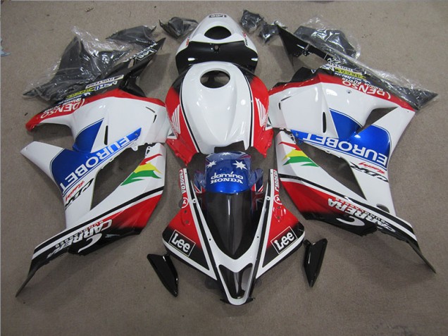 2009-2012 Blue White EUROBET Lee Honda CBR600RR Motorcycle Fairing Canada 2009-2012 Blue White EUROBET Lee Honda CBR600RR Motorcycle Fairing Canada