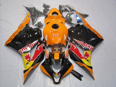 2009-2012 Black Orange Red Bull Honda CBR600RR Motorbike Fairing Canada