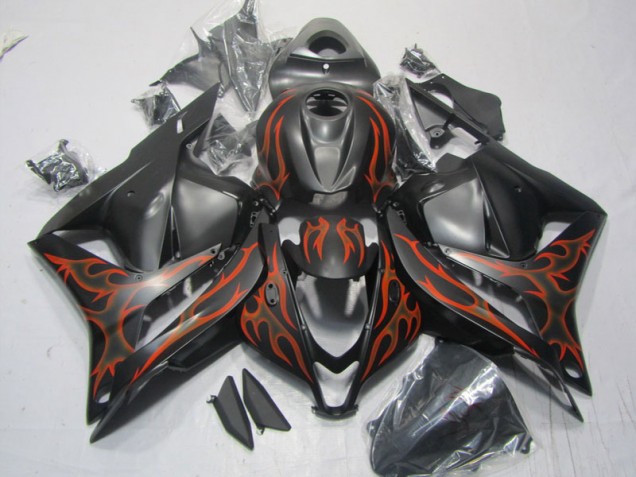 2009-2012 Black Red Flame Honda CBR600RR Motorcycle Replacement Fairings Canada 2009-2012 Black Red Flame Honda CBR600RR Motorcycle Replacement Fairings Canada