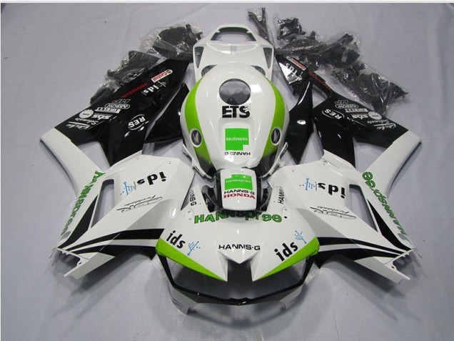 2013-2021 White Green Hannspree ETS Honda CBR600RR Motorcycle Replacement Fairings Canada 2013-2021 White Green Hannspree ETS Honda CBR600RR Motorcycle Replacement Fairings Canada
