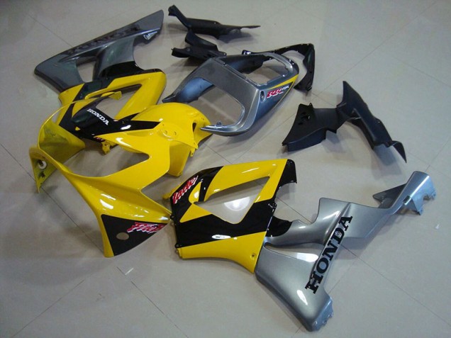 2000-2001 Yellow Silver Honda CBR900RR 929 Motorcycle Fairing Canada 2000-2001 Yellow Silver Honda CBR900RR 929 Motorcycle Fairing Canada