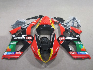 2003-2004 Red Green Black Suzuki GSXR1000 Bike Fairing Canada