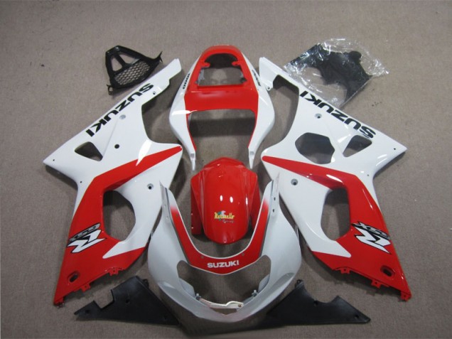 2003-2004 Red White Suzuki GSXR1000 Motorcyle Fairings Canada 2003-2004 Red White Suzuki GSXR1000 Motorcyle Fairings Canada