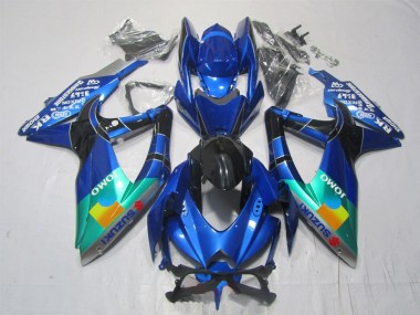 2007-2008 Blue Black Green Jomo Suzuki GSXR1000 Motorcycle Bodywork Canada