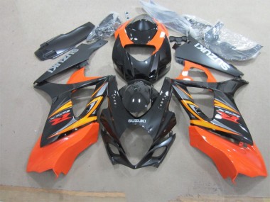 2007-2008 Black Orange Suzuki GSXR1000 Motorcycle Fairings Canada