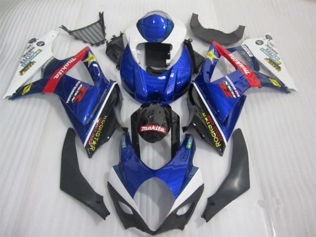 2007-2008 Blue Black Rockstar Suzuki GSXR1000 Bike Fairings Canada 2007-2008 Blue Black Rockstar Suzuki GSXR1000 Bike Fairings Canada