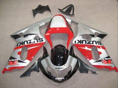 2001-2003 Red Silver Suzuki GSXR600 Motorcylce Fairings Canada