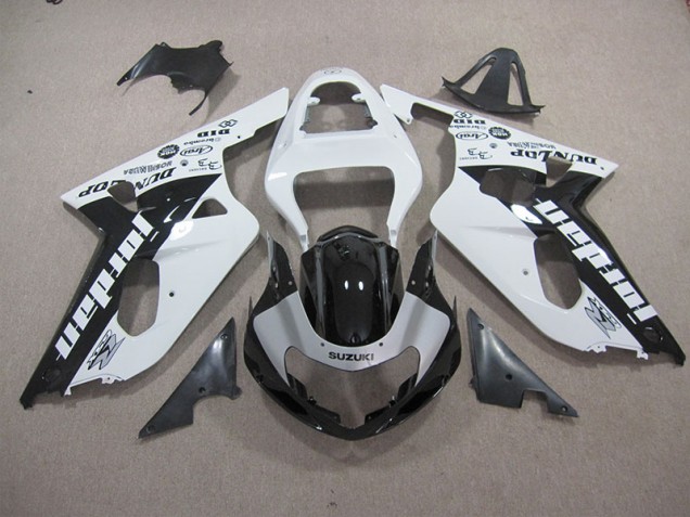 2001-2003 White Black Suzuki GSXR600 Motorbike Fairings Canada 2001-2003 White Black Suzuki GSXR600 Motorbike Fairings Canada