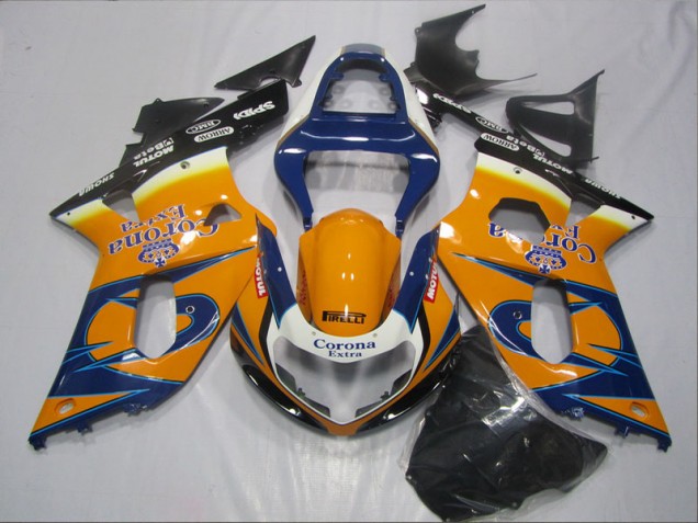 2001-2003 Blue Orange Corona Extra Suzuki GSXR600 Bike Fairing Canada 2001-2003 Blue Orange Corona Extra Suzuki GSXR600 Bike Fairing Canada