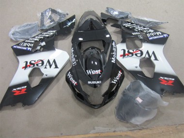 2004-2005 Black West Suzuki GSXR600 Motorcycle Fairing Kits Canada