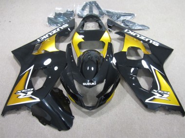 2004-2005 Black Yellow Suzuki GSXR600 Motorcycle Replacement Fairings Canada