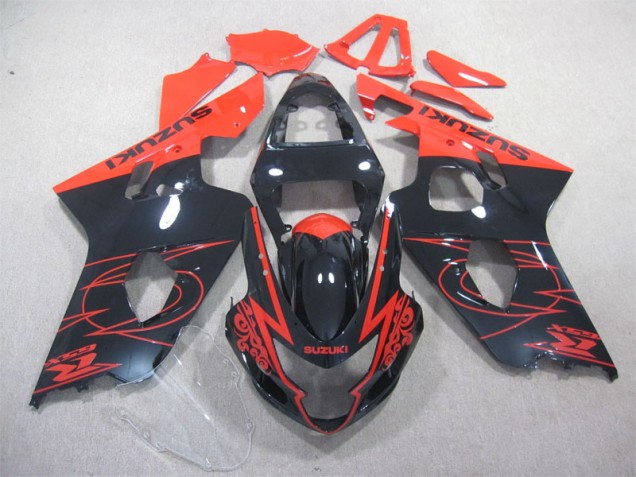 2004-2005 Black Red Suzuki GSXR600 Bike Fairings Canada 2004-2005 Black Red Suzuki GSXR600 Bike Fairings Canada