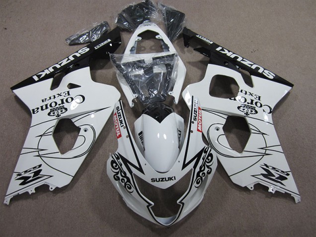 2004-2005 White Corona Extra Motul Suzuki GSXR600 Bike Fairing Kit Canada 2004-2005 White Corona Extra Motul Suzuki GSXR600 Bike Fairing Kit Canada
