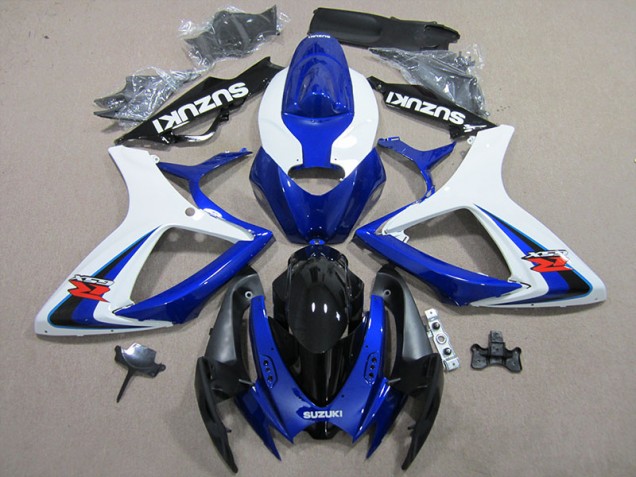 2006-2007 Blue White Suzuki GSXR600 Motorbike Fairings Canada 2006-2007 Blue White Suzuki GSXR600 Motorbike Fairings Canada