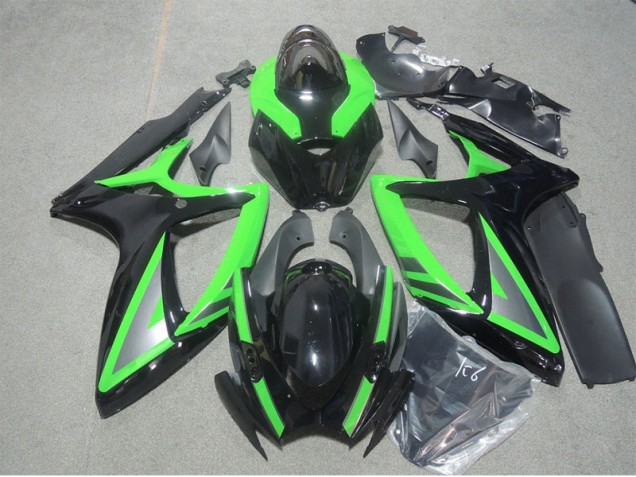 2006-2007 Black Green Suzuki GSXR600 Motorbike Fairing Canada 2006-2007 Black Green Suzuki GSXR600 Motorbike Fairing Canada
