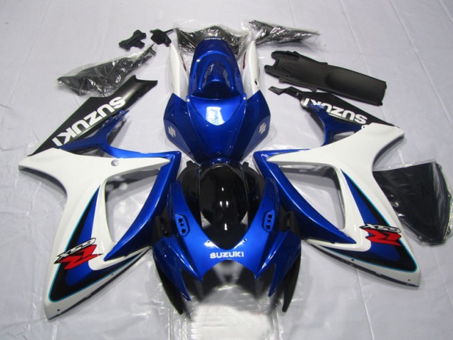 2006-2007 Blue White Suzuki GSXR600 Motorcycle Fairings Kits Canada 2006-2007 Blue White Suzuki GSXR600 Motorcycle Fairings Kits Canada