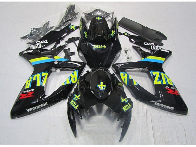 2006-2007 Black Yellow Rizla Suzuki GSXR600 Moto Fairings Canada 2006-2007 Black Yellow Rizla Suzuki GSXR600 Moto Fairings Canada