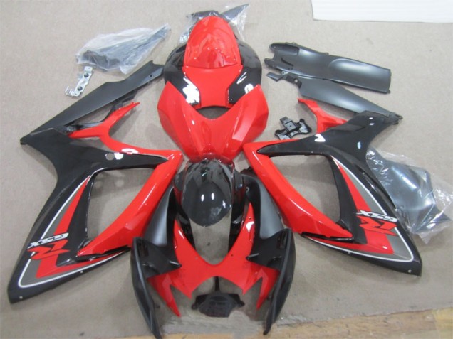 2006-2007 Black Red Suzuki GSXR600 Motorcylce Fairings Canada 2006-2007 Black Red Suzuki GSXR600 Motorcylce Fairings Canada