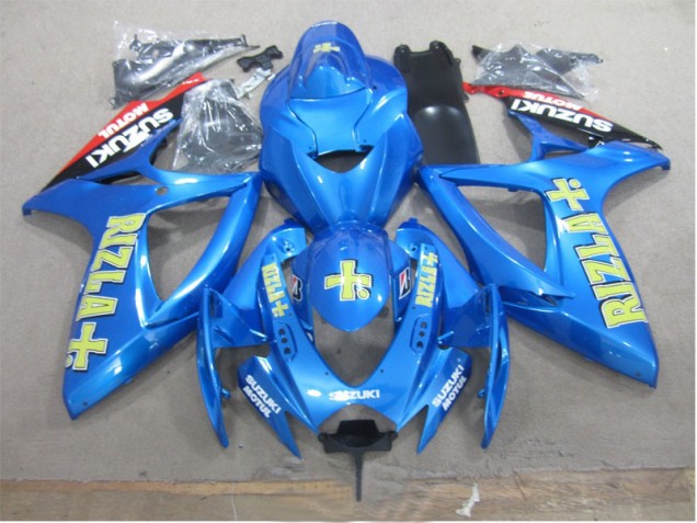 2006-2007 Blue Yellow Rizla Suzuki GSXR600 Motorbike Fairing Canada