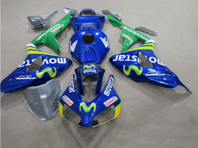 2006-2007 Blue Movistar Castrol Suzuki GSXR600 Motorcycle Fairing Kit Canada 2006-2007 Blue Movistar Castrol Suzuki GSXR600 Motorcycle Fairing Kit Canada