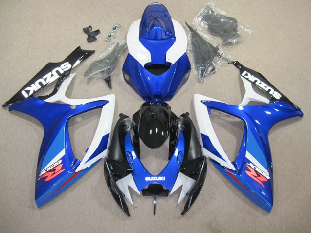 2006-2007 Blue White Suzuki GSXR600 Replacement Fairings Canada 2006-2007 Blue White Suzuki GSXR600 Replacement Fairings Canada