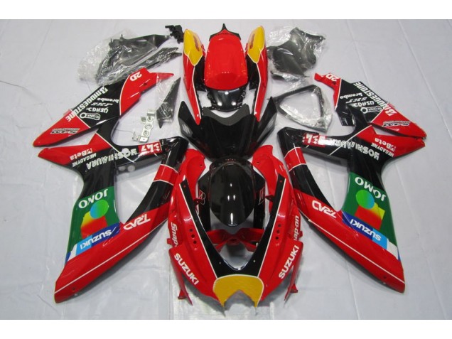 2008-2010 Red Black Jomo Suzuki GSXR600 Motorbike Fairing Kits Canada 2008-2010 Red Black Jomo Suzuki GSXR600 Motorbike Fairing Kits Canada