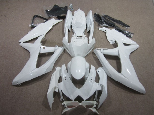 2008-2010 White Suzuki GSXR600 Motorcycle Fairing Kit Canada 2008-2010 White Suzuki GSXR600 Motorcycle Fairing Kit Canada