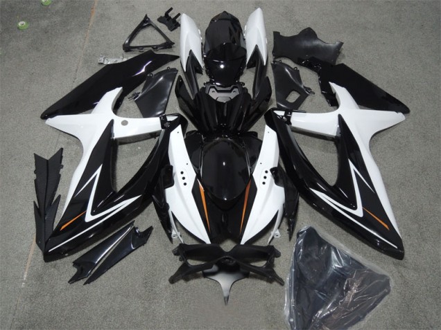 2008-2010 Black White Suzuki GSXR600 Bike Fairings Canada 2008-2010 Black White Suzuki GSXR600 Bike Fairings Canada