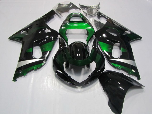 2001-2003 Black Green Suzuki GSXR750 Motorcycle Fairing Canada 2001-2003 Black Green Suzuki GSXR750 Motorcycle Fairing Canada