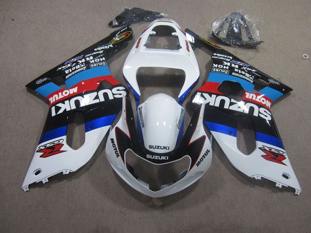 2001-2003 White Blue Red Motul Suzuki GSXR750 Motorbike Fairing Canada 2001-2003 White Blue Red Motul Suzuki GSXR750 Motorbike Fairing Canada