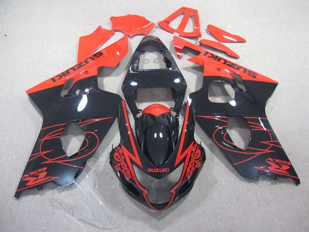 2004-2005 Red Black Suzuki GSXR750 Motorcycle Fairings Canada