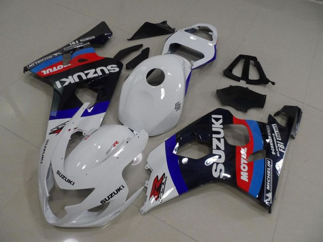2004-2005 Wite Blue Motul Suzuki GSXR750 Motorcycle Bodywork Canada 2004-2005 Wite Blue Motul Suzuki GSXR750 Motorcycle Bodywork Canada