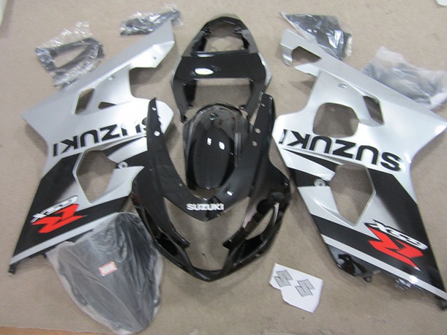2004-2005 Black White Suzuki GSXR750 Motorbike Fairing Kits Canada 2004-2005 Black White Suzuki GSXR750 Motorbike Fairing Kits Canada