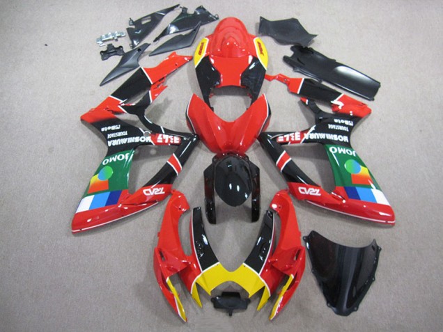 2006-2007 Red Black Green Suzuki GSXR750 Replacement Fairings Canada 2006-2007 Red Black Green Suzuki GSXR750 Replacement Fairings Canada