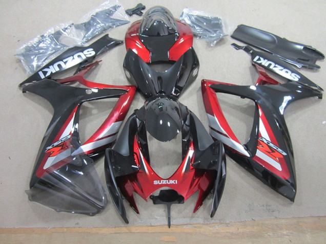 2006-2007 Black Red Suzuki GSXR750 Motorcycle Fairing Canada 2006-2007 Black Red Suzuki GSXR750 Motorcycle Fairing Canada